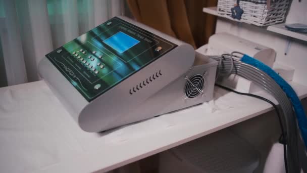 modern medicine pressotherapy machine for loss weight in spa salon - Footage, Video