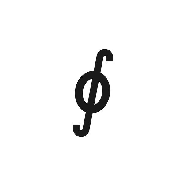 Geschlossenes Integralsymbol. Mathematik-Symbol modern, einfach, Vektor, Symbol für Website-Design, mobile App, ui. Vektorillustration - Vektor, Bild