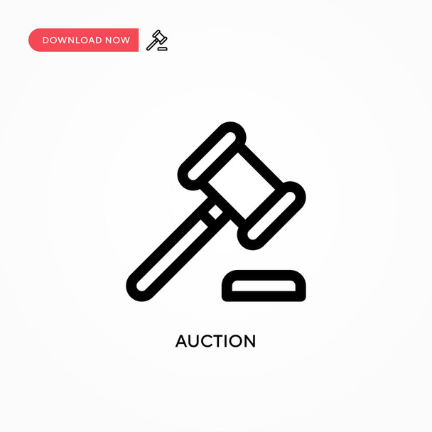Aukció Egyszerű vektor ikon. Modern, egyszerű lapos vektor illusztráció weboldalhoz vagy mobil alkalmazáshoz - Vektor, kép