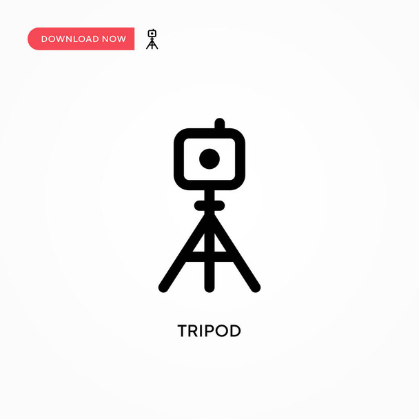 Tripod Simple vector icon. Modern, simple flat vector illustration for web site or mobile app - Vector, Image