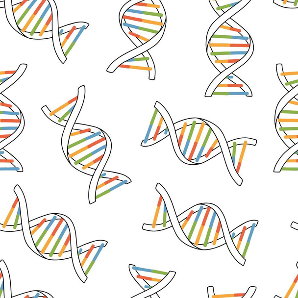 DNA DAYシームレスパターン。4月25日。ベクトルデザイン.  - ベクター画像