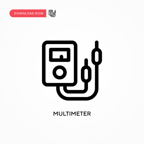 Multiméter Egyszerű vektor ikon. Modern, egyszerű lapos vektor illusztráció weboldalhoz vagy mobil alkalmazáshoz - Vektor, kép
