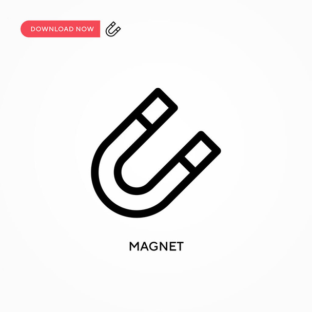 Magnete Icona vettoriale semplice. Moderna, semplice illustrazione vettoriale piatta per sito web o app mobile - Vettoriali, immagini