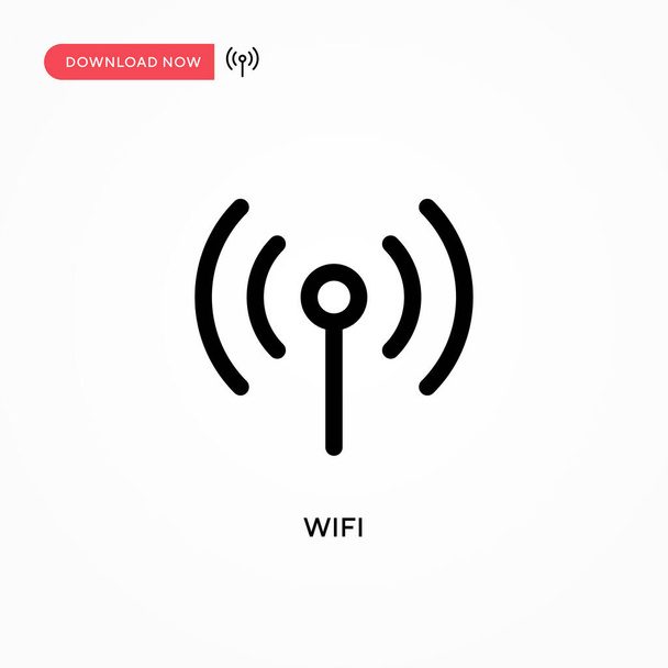 Wifi Semplice icona vettoriale. Moderna, semplice illustrazione vettoriale piatta per sito web o app mobile - Vettoriali, immagini