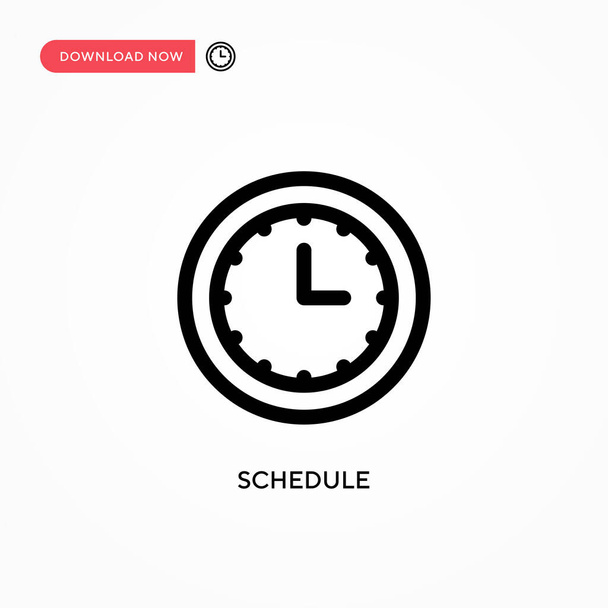 Schedule Simple vector icon. Modern, simple flat vector illustration for web site or mobile app - Vector, Image