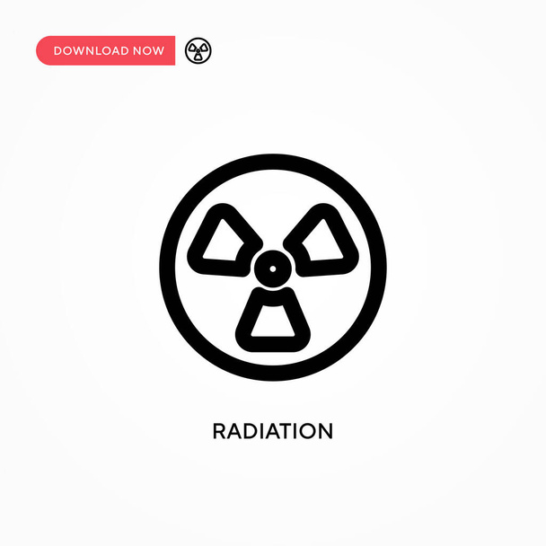 Radiation Simple vector icon. Modern, simple flat vector illustration for web site or mobile app - Vector, Image