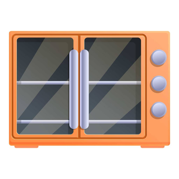Grill convection oven icon, cartoon style - Vector, afbeelding