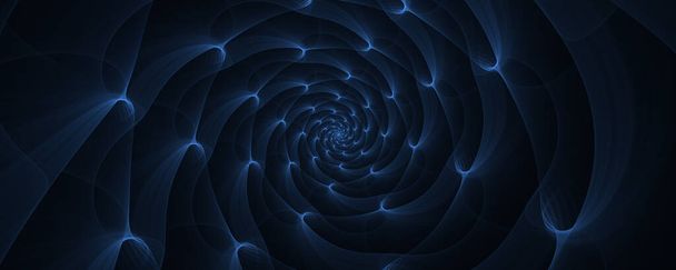 Tunnel of abstract space-time dimensions background - Photo, Image