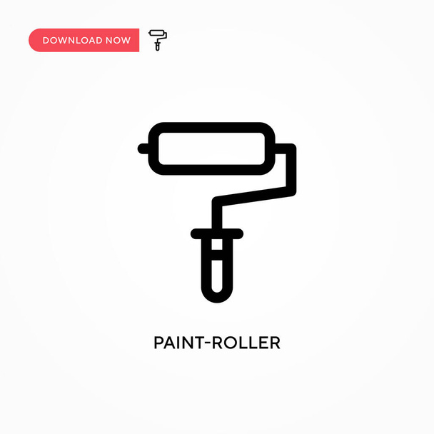 Paint-roller Eenvoudig vectoricoon. Moderne, eenvoudige platte vectorillustratie voor website of mobiele app - Vector, afbeelding