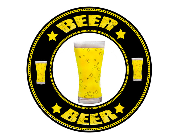 Beer label - Διάνυσμα, εικόνα