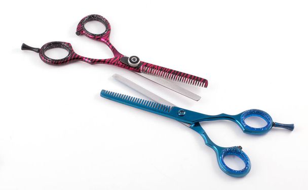 Narzędzia fryzjerskie izolowane na białym tle - Zdjęcie, obraz
