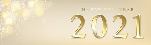 Bunt glänzende festliche Neujahrsbokeh 2021 - Illustration - Foto, Bild