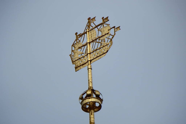 Barco en la torre del Almirantazgo, San Petersburgo - Foto, imagen