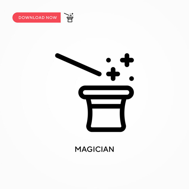 Magiër Eenvoudige vector icoon. Moderne, eenvoudige platte vectorillustratie voor website of mobiele app - Vector, afbeelding