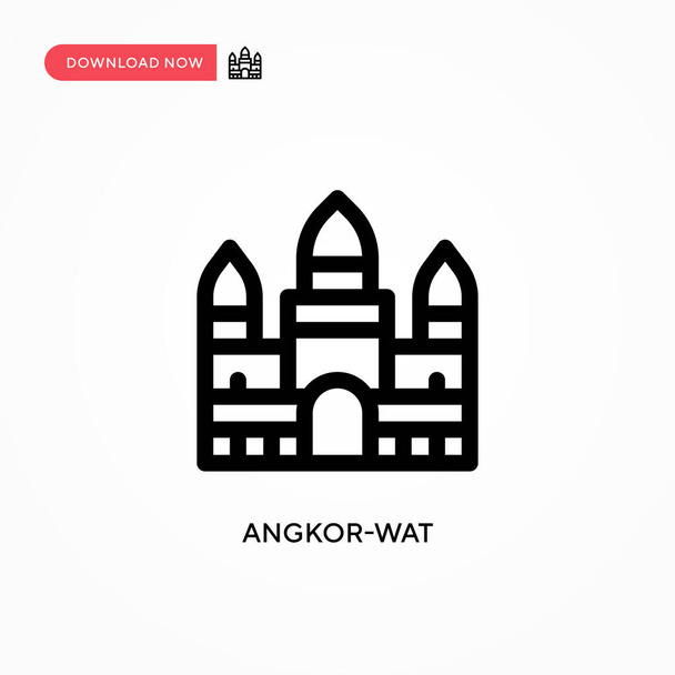 Angkor-wat Icona vettoriale semplice. Moderna, semplice illustrazione vettoriale piatta per sito web o app mobile - Vettoriali, immagini