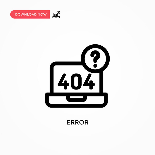 Error Simple vector icon. Modern, simple flat vector illustration for web site or mobile app - Vector, Imagen