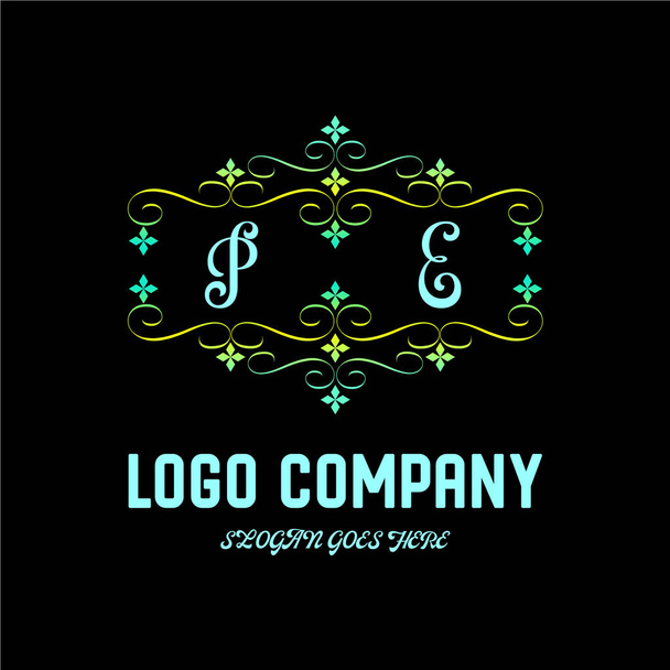 Letter Initial Monogram Brand Logo Template. - Vector, Image