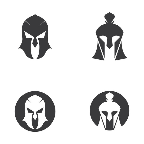 máscara gladiador vector ilustración plantilla diseño - Vector, Imagen