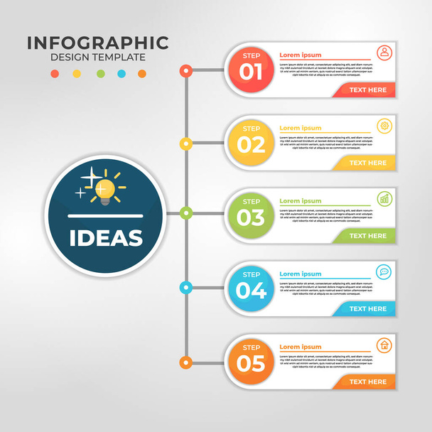 Παρουσίαση infographic πρότυπο κατάλληλο για διάγραμμα, ετήσια έκθεση, web design, διάταξη ροής εργασίας. Εικονογράφηση διανύσματος - Διάνυσμα, εικόνα