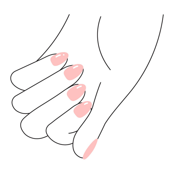 マニキュア爪のコンセプト - ベクター画像