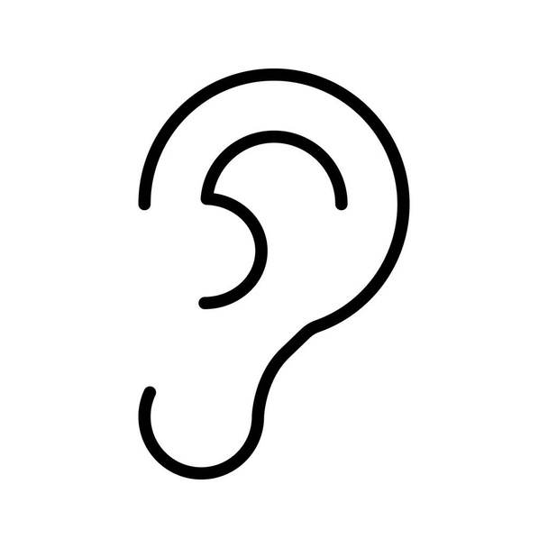 Ohrhörer medizinische Ikone Blickfang - Vektor, Bild