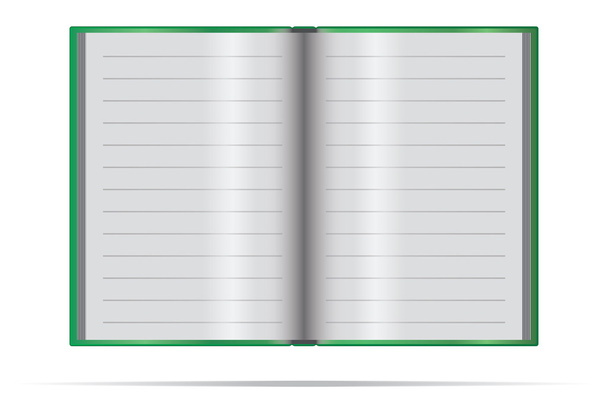 Notebook on a white background - Vector, Image