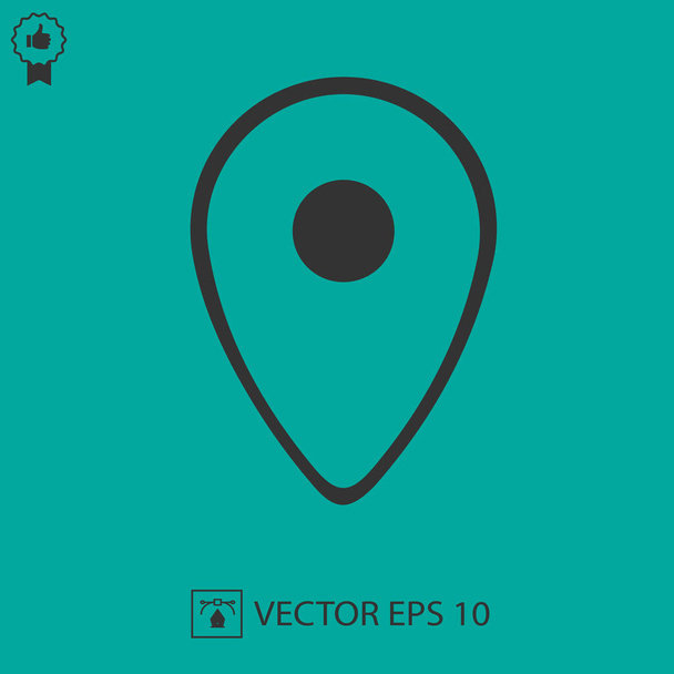 Map pointer vector icon eps 10. Mark symbol. Marker sign. - Vector, Image