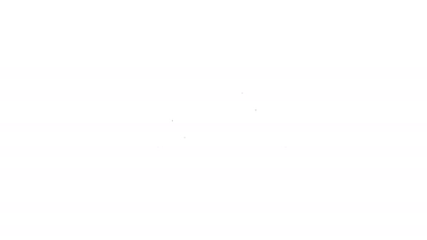Чорна лінія Комод значок ізольовані на білому тлі. 4K Відео рух графічна анімація
 - Кадри, відео