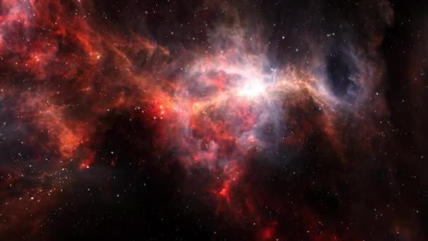 Космический полет в пыльную сторону Меча Ориона. 4К 3D рендеринг. Полет в космосе со звёздным полем, галактикой и туманностями. Элементы, обставленные изображением НАСА. - Кадры, видео