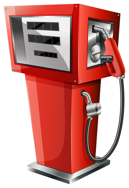 Una pompa di benzina rossa
 - Vettoriali, immagini