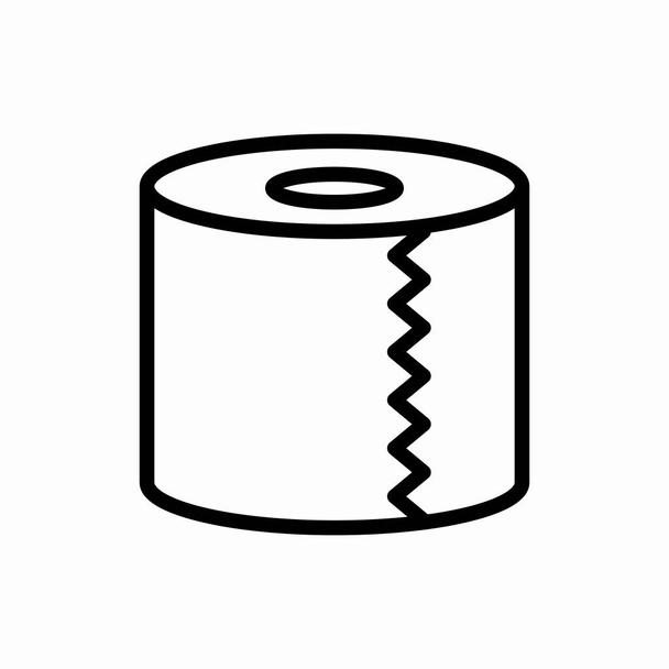 Ikona papieru toaletowego.Ilustracja wektora papieru toaletowego. Symbol sieci i telefonu komórkowego - Wektor, obraz