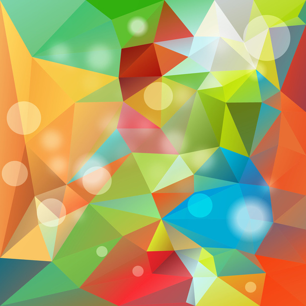 Abstract Colorful Triangle Polygonal Background - Вектор, зображення