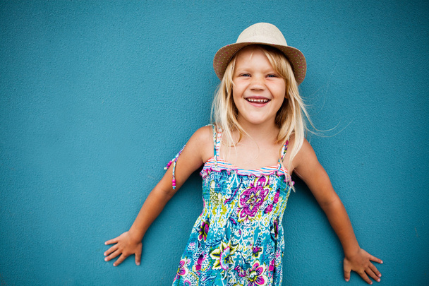 Smiling cute young girl - 写真・画像