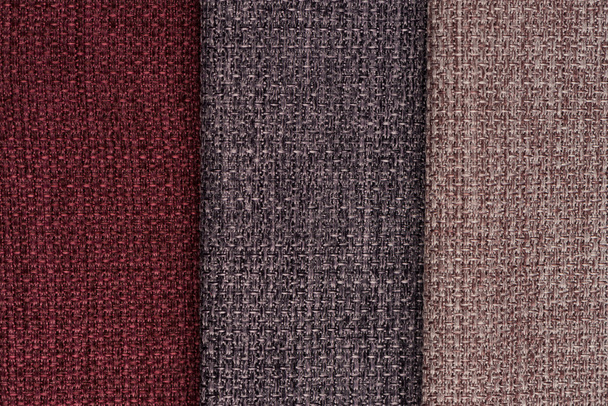 Multi color fabric texture samples - Φωτογραφία, εικόνα