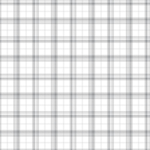 Fehér Glen Plaid texturált zökkenőmentes minta alkalmas divat textil és grafika - Vektor, kép