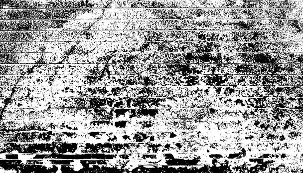 Vector baksteen muur textuur, oude zwarte en witte achtergrond met verf chips. - Vector, afbeelding