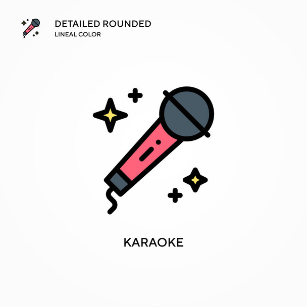 Karaoke vector icon. Modern vector illustration concepts. Easy to edit and customize. - Vector, Image