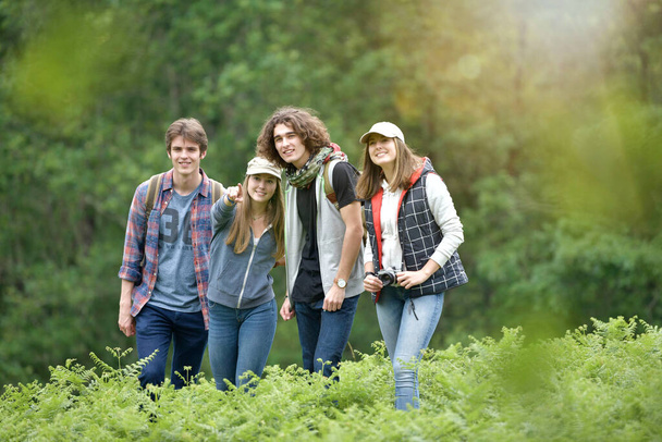 Group of friends on a hiking day - Foto, Imagen