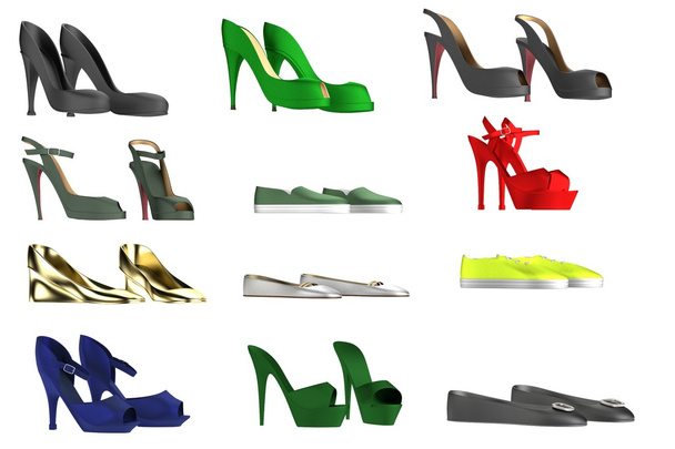 Реалістичний 3d візуалізація набору взуття
 - Фото, зображення
