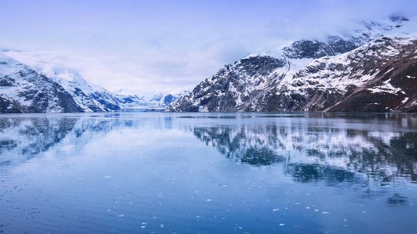 Alaska 'daki Buzul Körfezi Ulusal Parkı' nda seyir gemisi. - Fotoğraf, Görsel