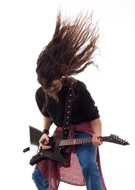 Headbanging-Gitarrist - Foto, Bild