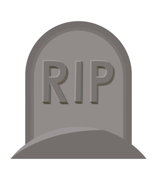 Isolated rip grave icon vector design - Vector, Image