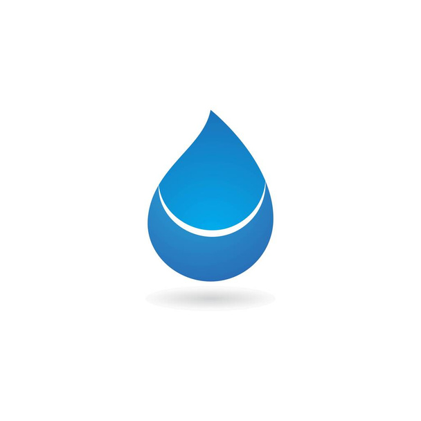 kropla wody Logo Projekt wektora szablonu ilustracji - Wektor, obraz