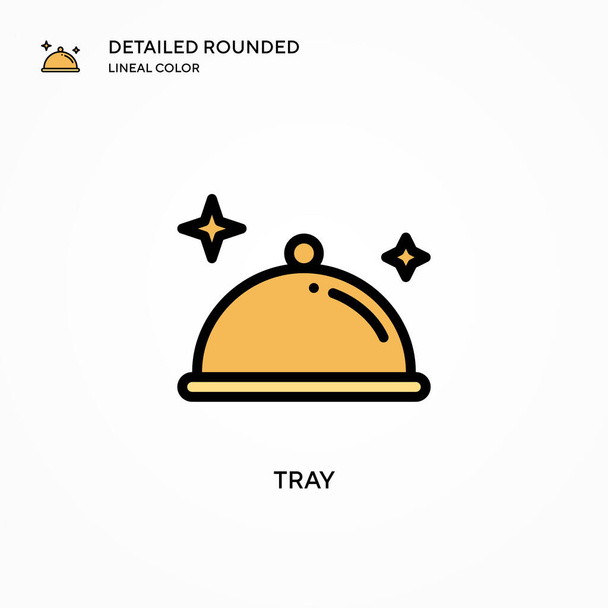 Tray vector icon. Modern vector illustration concepts. Easy to edit and customize. - Vector, Image