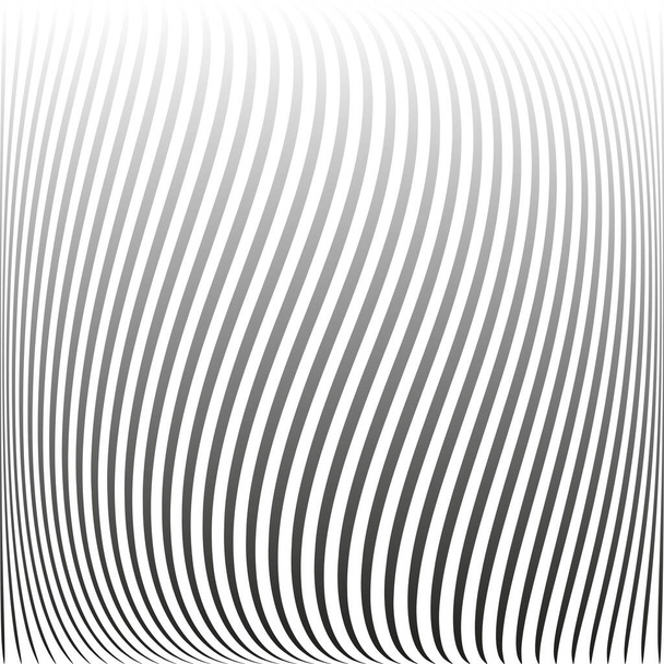 Abstract wavy lines striped texture and background. Vector art. - Vector, Image