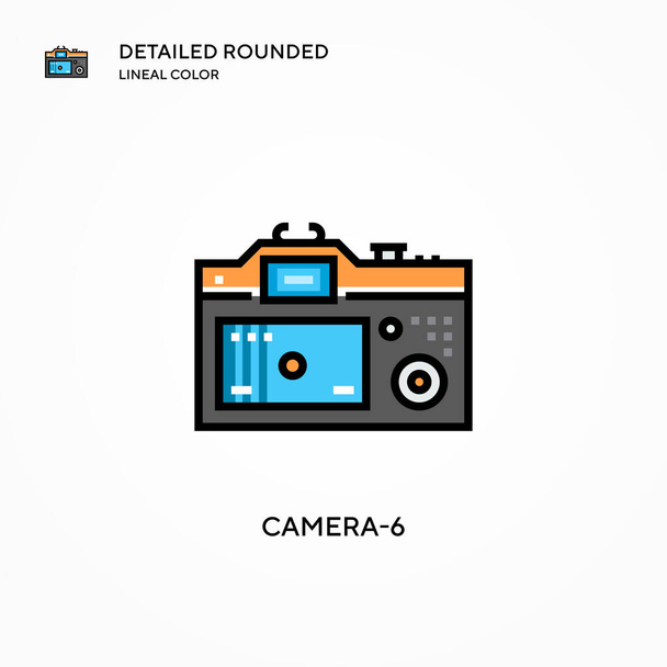 Camera-6 vector icon. Modern vector illustration concepts. Easy to edit and customize. - Vector, Image