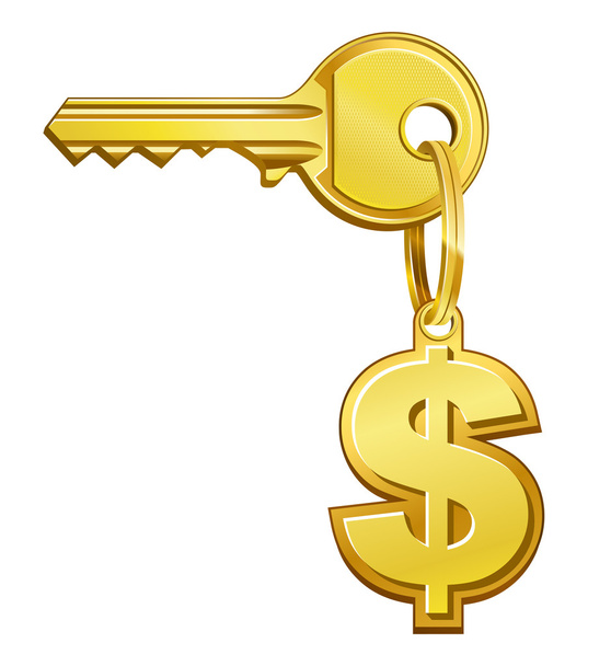 Key to money - Vector, Image