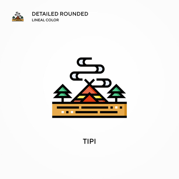 Tipi vector icon. Modern vector illustration concepts. Easy to edit and customize. - Vector, Image