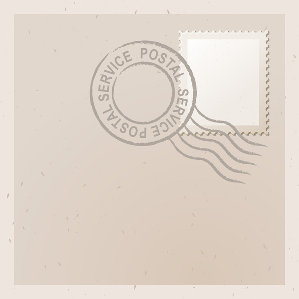 Carta vieja con sello
 - Vector, Imagen