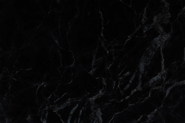 Fondo de textura de mármol negro con alta resolución en patrón sin costuras para obra de arte de diseño e interior o exterior - Foto, imagen